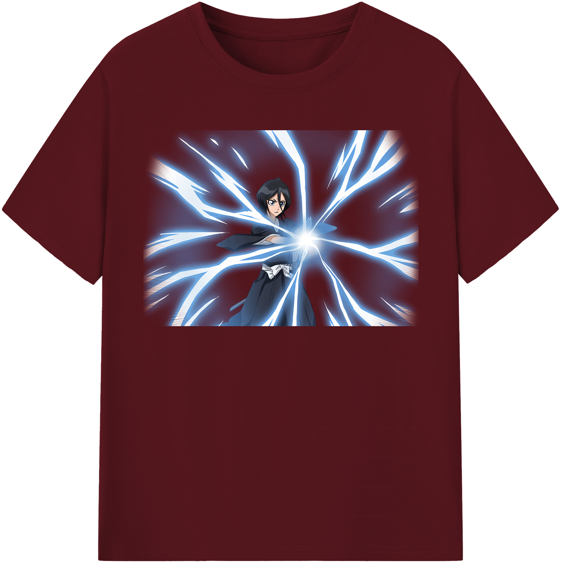 （画像用） ブリーチ 朽木ルキア BLEACH Kuchiki Rukia 綿100％半袖Tシャツ（フロントプリント）